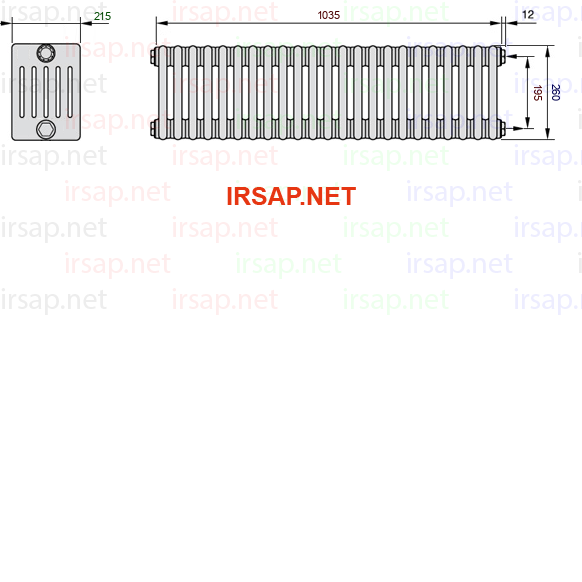 Радиатор IRSAP Tesi 60260/23 T30 CL 01